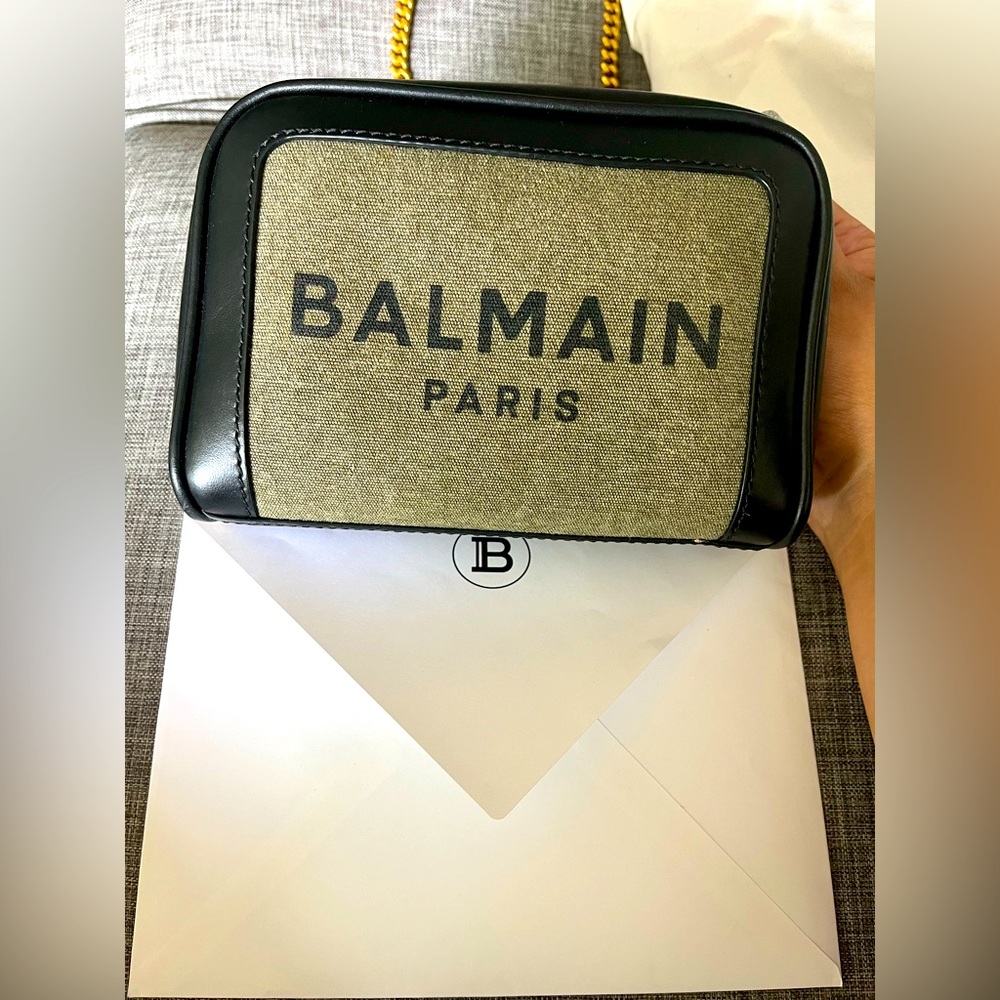 BALMAIN MINI SIZE B-ARMY SHOULDER BAG IN BLACK, AUTHENTIC!